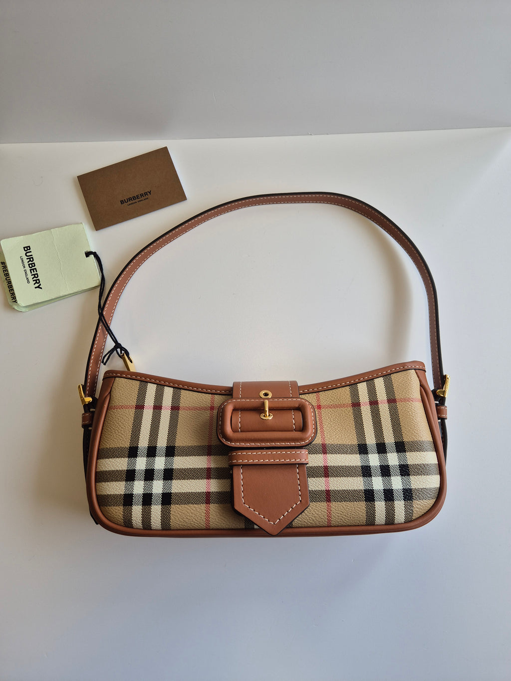 Burberry borsa a spalla Check vintage